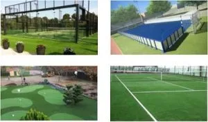 Presupuestos para pistas de pádel, canchas tenis, campos de golf, minigolf, fútbol...