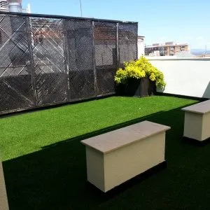 Césped artificial para paisajismo, césped para terraza