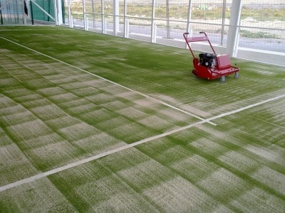 Maintenance of paddle tennis courts and artificial grass